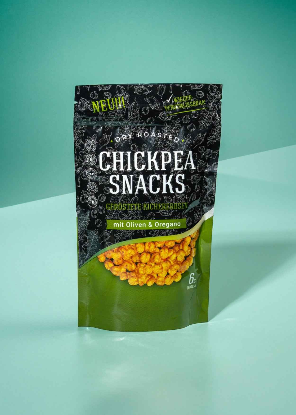 Chickpea Snacks geröstete Kichererbsen Oliven & Oregano - Image 3