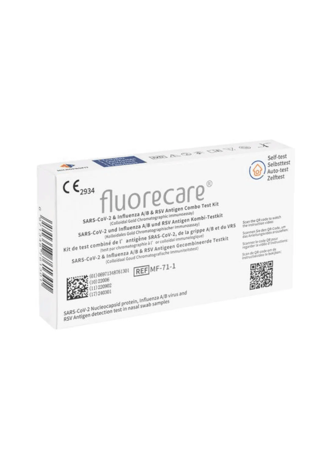 SARS-CoV-2, Influenza A+B & RSV Antigen 4in1 Kombi Test