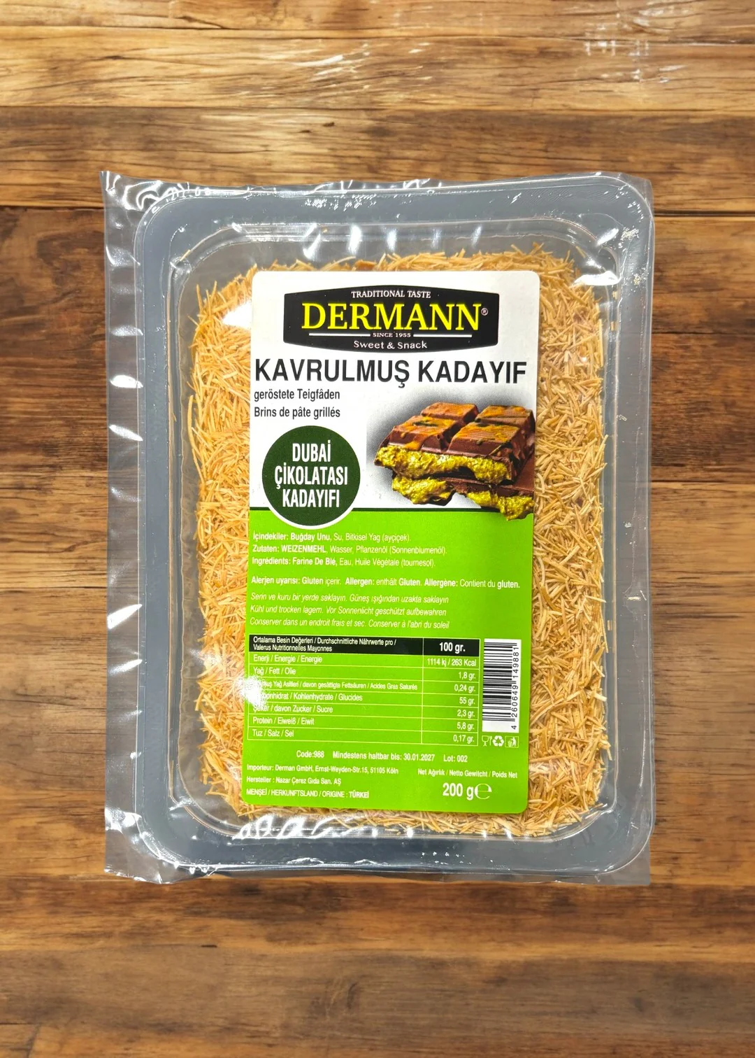 Geröstete Teigfäden