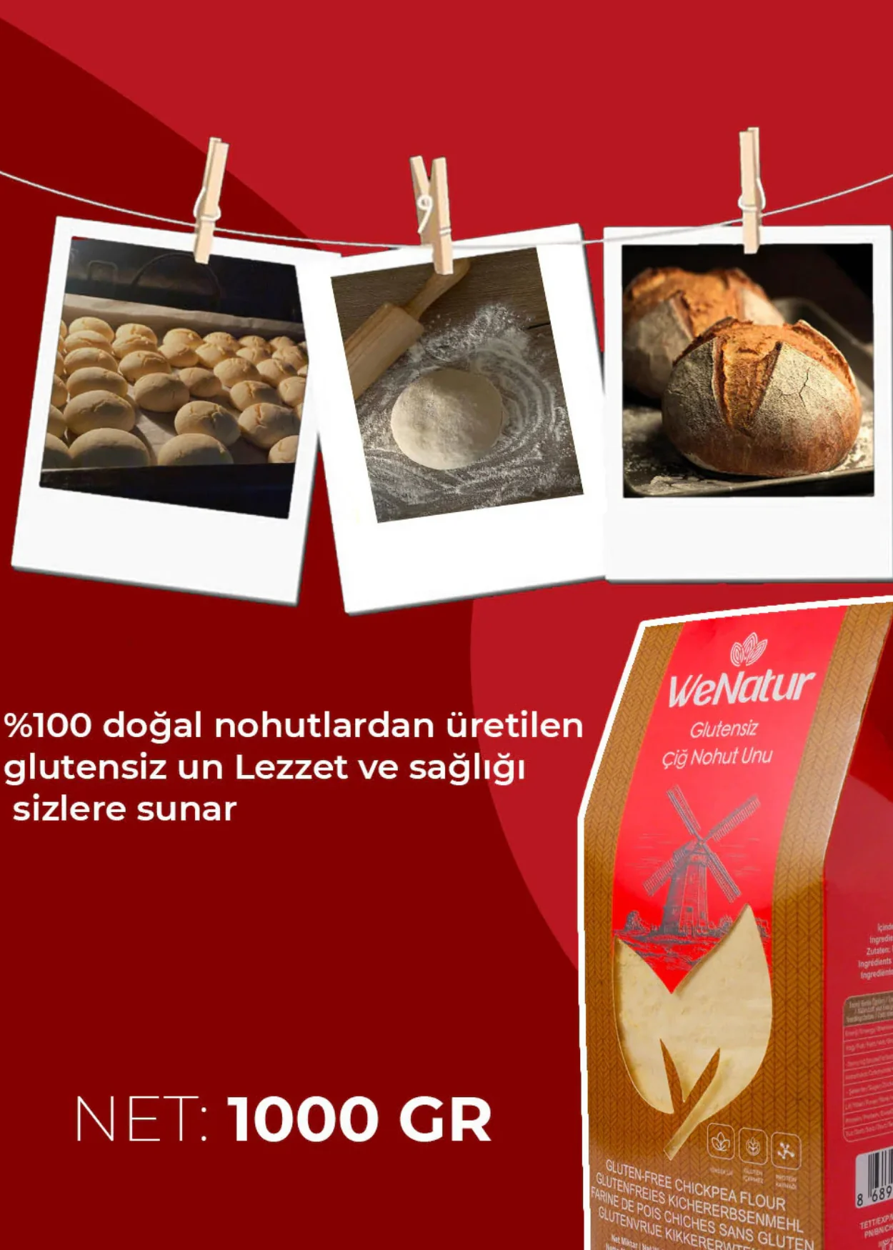 Glutenfreies Rohes Kichererbsenmehl - Image 5