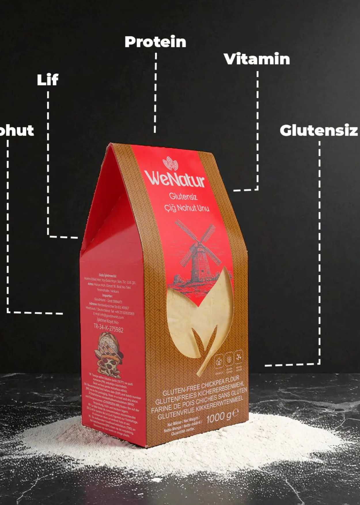 Glutenfreies Rohes Kichererbsenmehl - Image 6