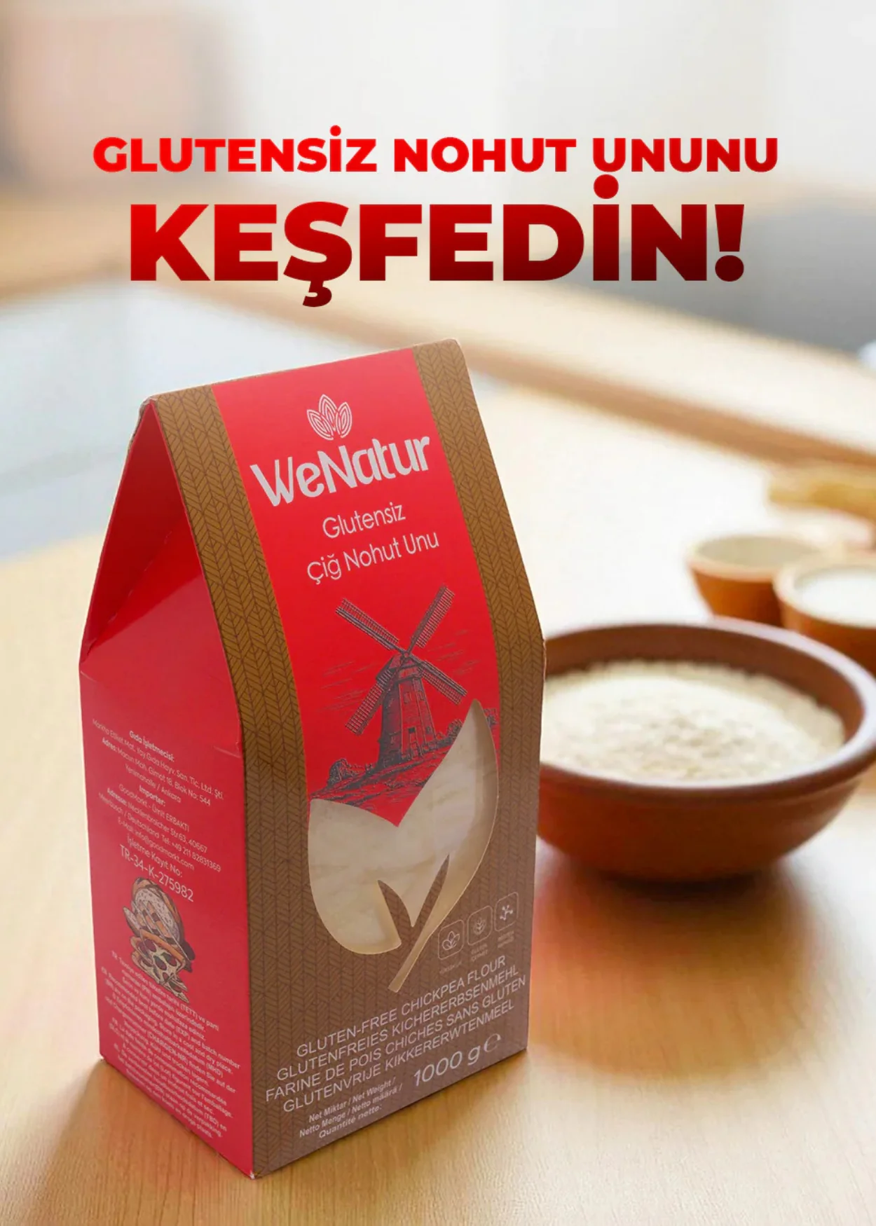 Glutenfreies Rohes Kichererbsenmehl - Image 8