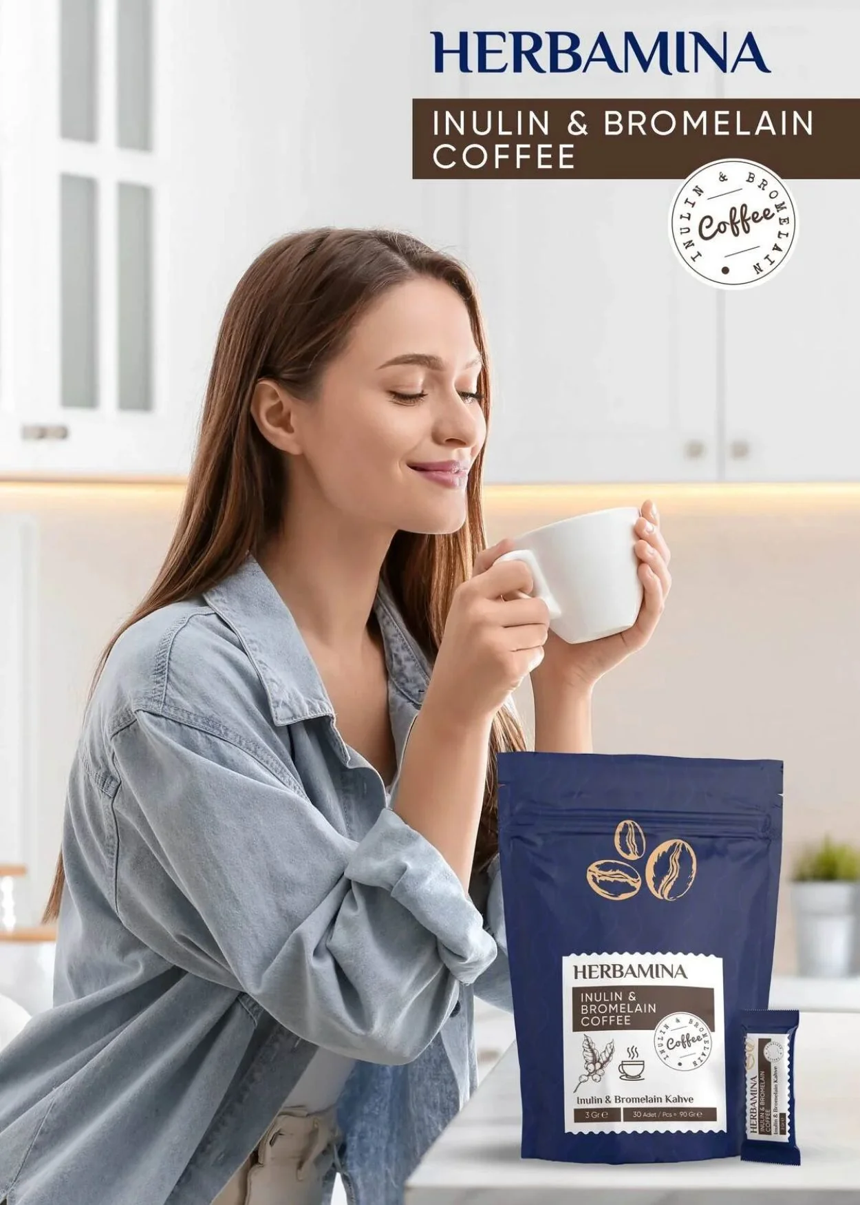 Herbamina Inülin Ve Bromelain Coffee - Image 3