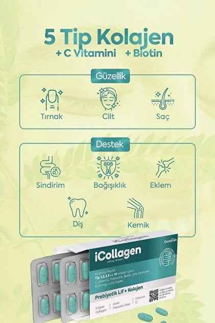 iCollagen Kolajen Ve Probiyotik Tablet - Image 2