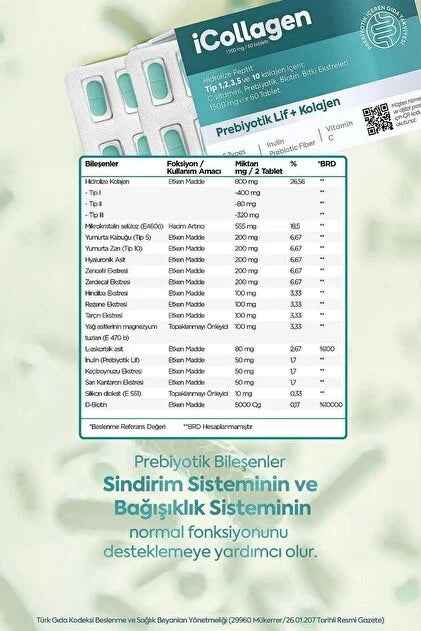 iCollagen Kolajen Ve Probiyotik Tablet - Image 3