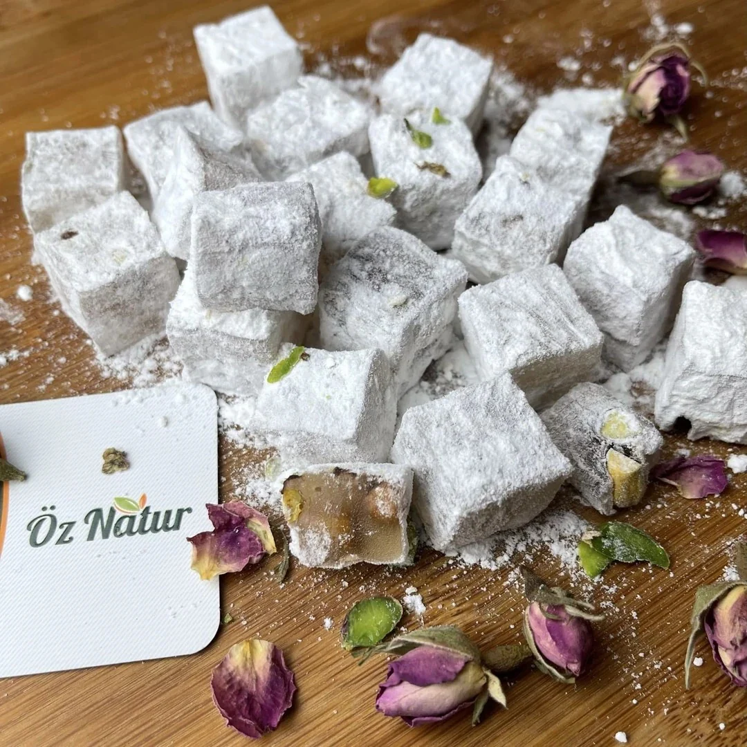 Turkish Delight Lokum mit Pistazien (Doppelt Geröstet)