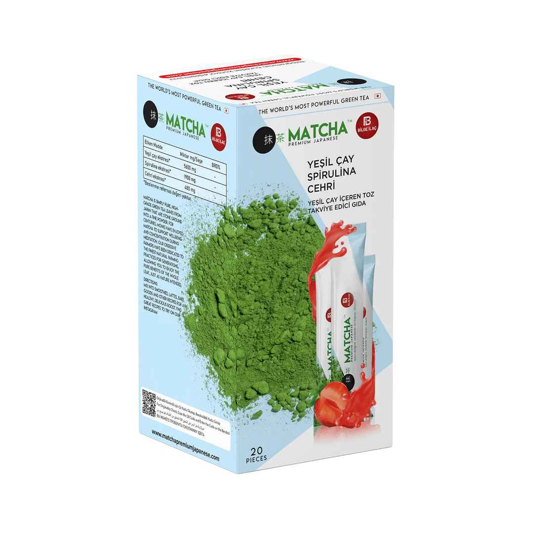 Matcha Grüner Tee mit Erdbeeraroma