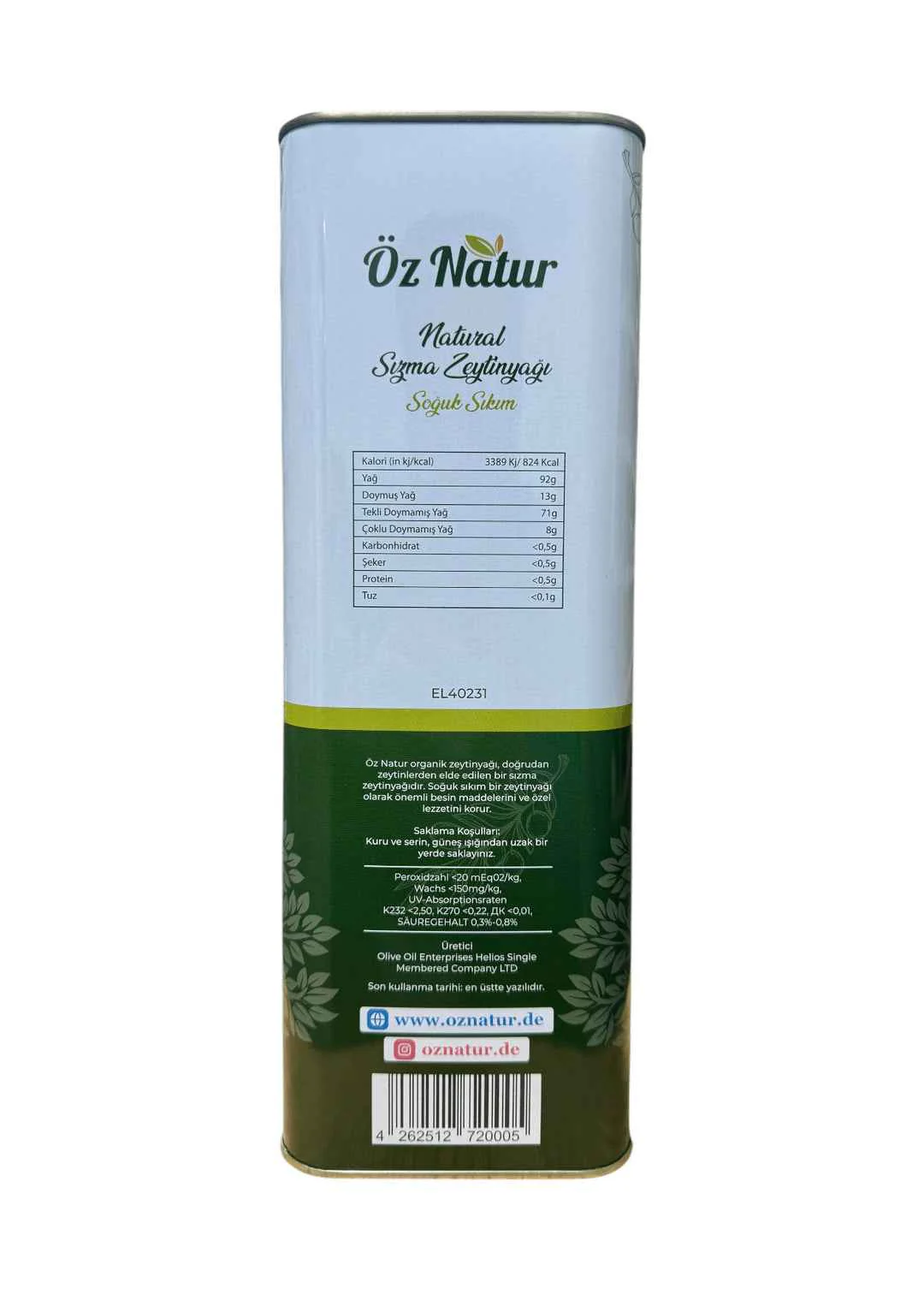 Natives Olivenöl (Extra Virgin, Kalt Gepresst) - Image 5