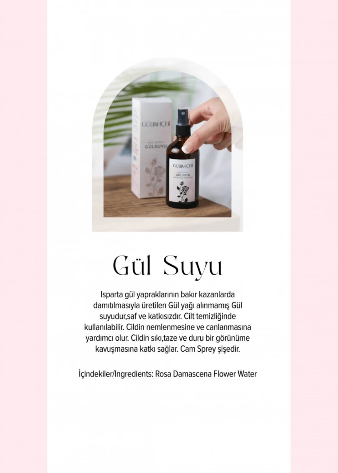 Rosenwasser - Ohne Entzug von Rosenöl (Sprühflasche) - Image 3