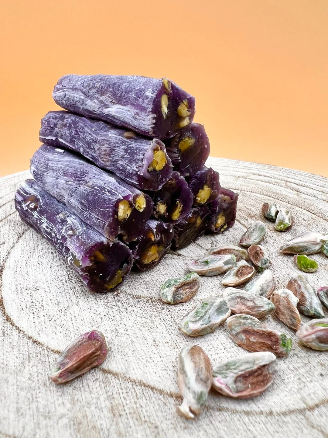Turkish Delight Finger Lokum mit Pistazien & Brombeere