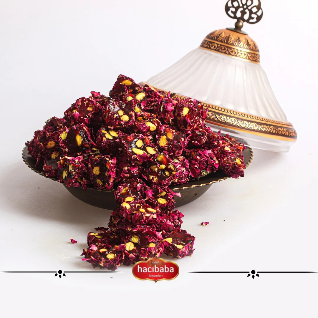 Turkish Delight Lokum mit Granatapfel, Pistazien & Rosenblättern - Image 3