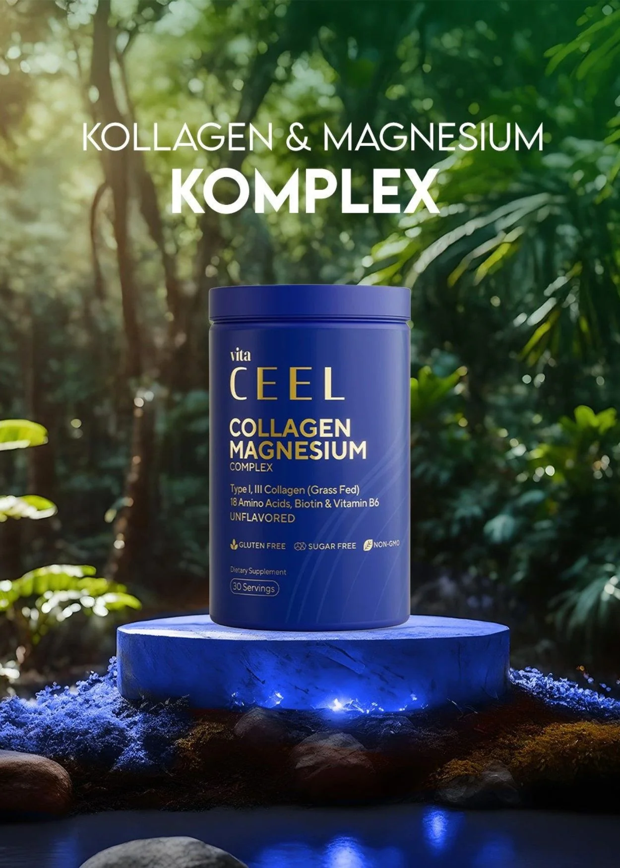 Vita Ceel Collagen Prebiotic & Magnesium Complex - Image 4