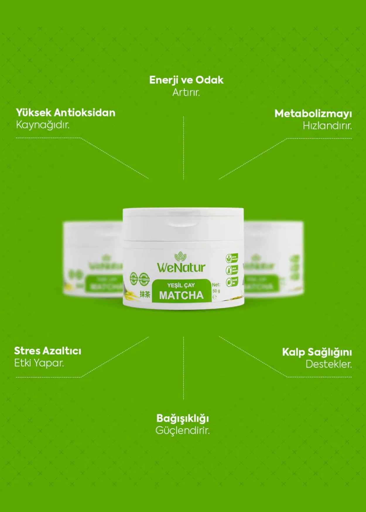 Matcha Yesil Cay Tozu - Image 2