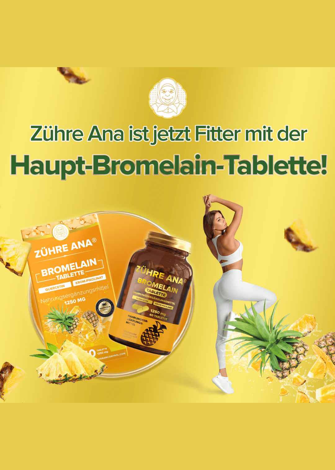 Zühre Ana Bromelain Kapseln 60 Kapseln mit Ananas-extrakt - Image 3