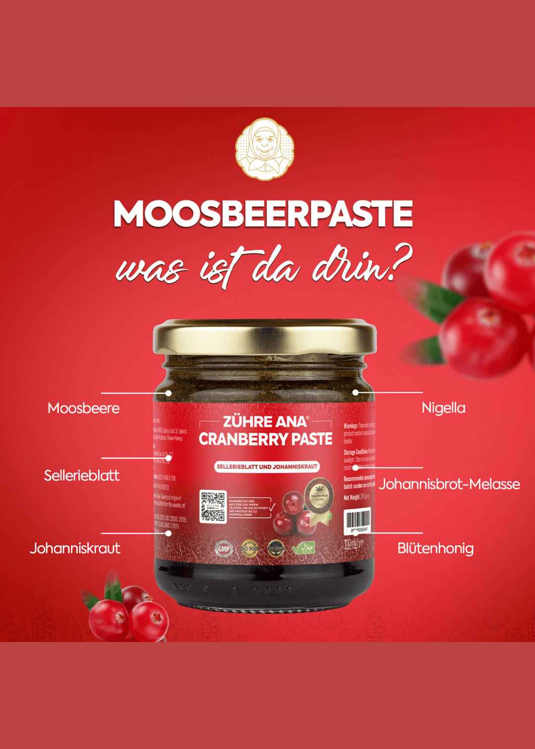 Zühre Ana Cranberry Paste - Image 2