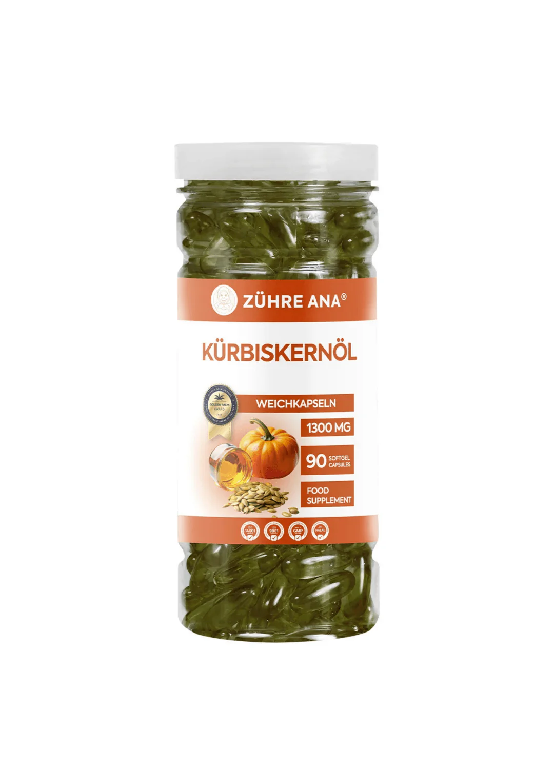 Zühre Ana Kürbiskernöl Weichkapseln 90 Kapseln