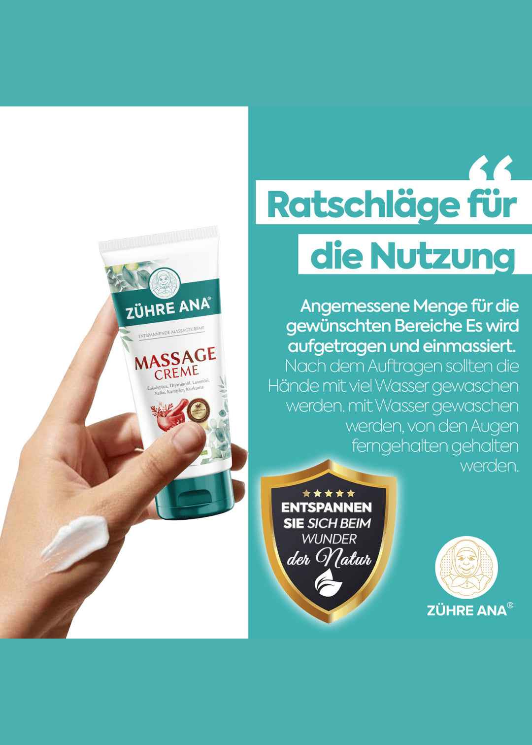 Zühre Ana Eukalyptus Massagecreme - Image 2