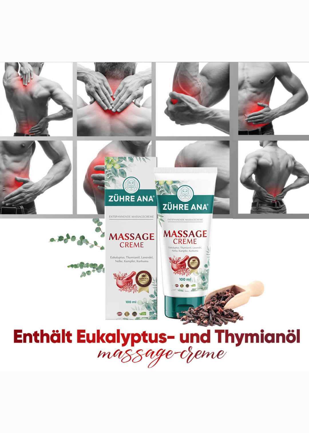Zühre Ana Eukalyptus Massagecreme - Image 5