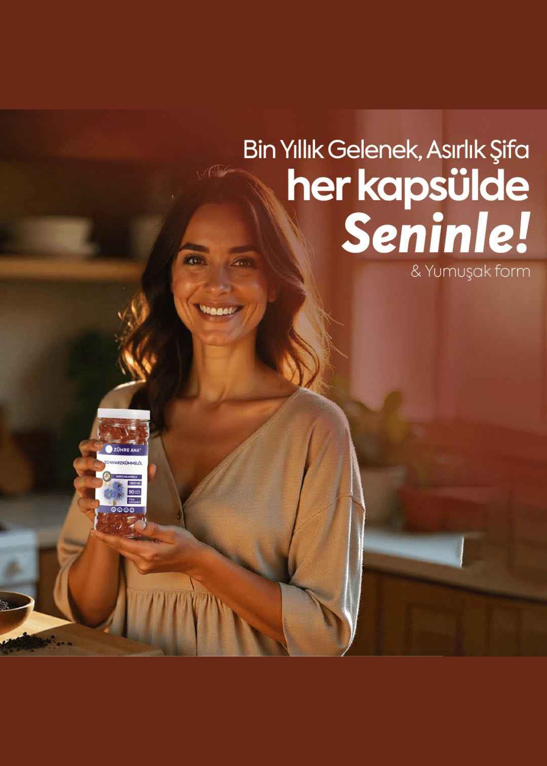 Zühre Ana Schwarzkümmelöl Weichkapseln (90 Kapseln) - Image 2